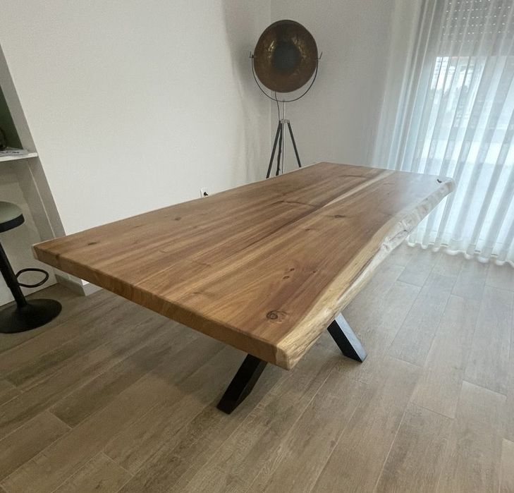 Mesa madeira rústica - NOVA
