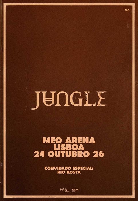 2 Bilhetes Jungle - Meo Arena 24 out - Balcão 1