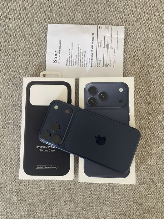 iPhone 17 Pro Max Azul 256GB (Fatura e garantia)