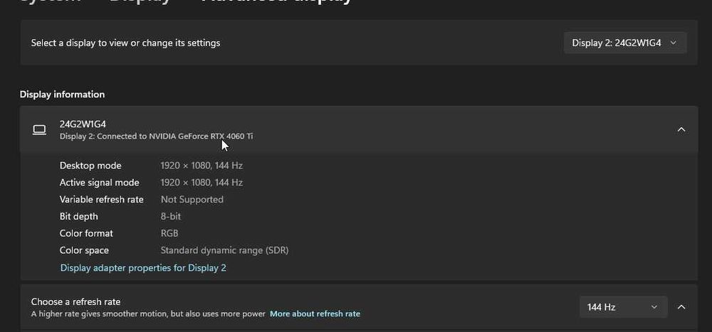 Монітор 23.8" AOC 24G2/BK/01