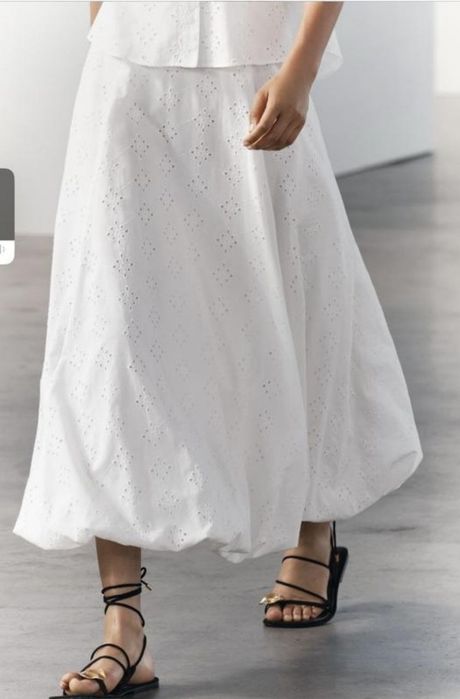 sasasa Спідниця максі Zara прошва S: 1 600 грн. - Спідниці міді Київ на Olx