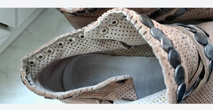 Botki nubuk 38 beżowe