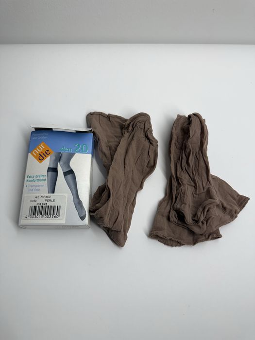 Podkolanówki Nur Die 20 DEN – Beżowe (Perle), 2 pary