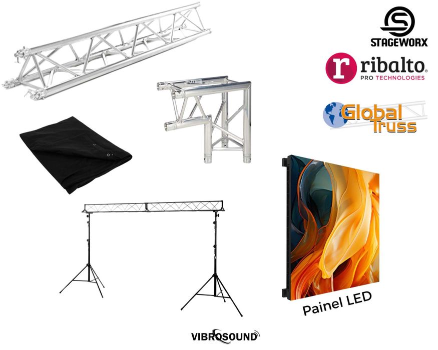 Aluguer de sistema de som/luz e equipamentos audiovisuais
