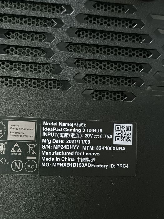 Ігровий ноутбук Lenovo IdeaPad Gaming 3