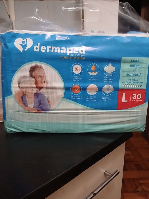 Памперсы для взрослых Dermaped L 30 шт