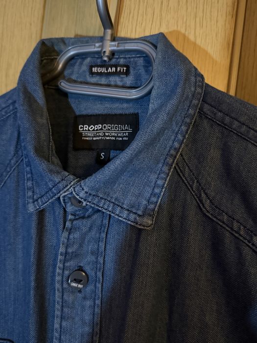 Denim shirt. Jeansowa, gruba koszula Cropp - S/M