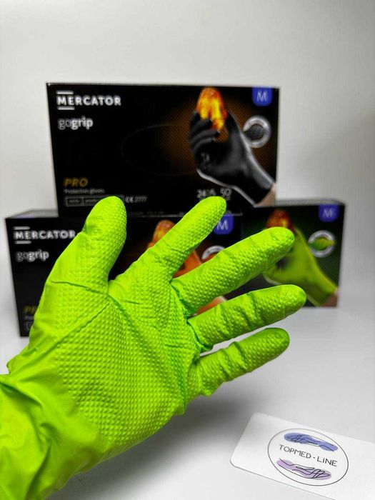 Рукавички нітрилові Mercator Medical Gogrip розмір М