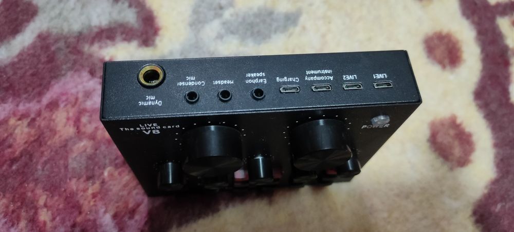 Venda Rapida Placa de Som V8 Live Stream – Completa (Como Nova)
