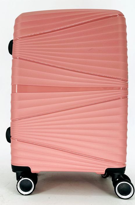 Nowa kabinowa walizka torba gumowa pudrowy róż