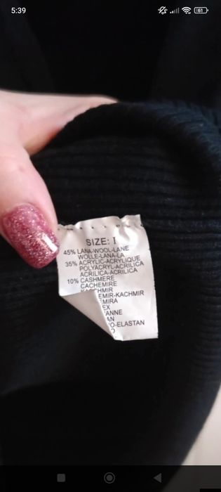 Krótki sweterek czarny