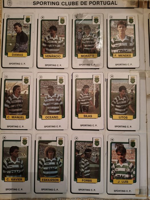 Caderneta de futebol época 1988/89