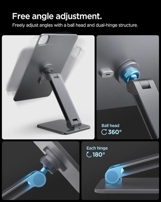 Магнітна бездротова зарядна підставка Spigen для IPad Mag Fit