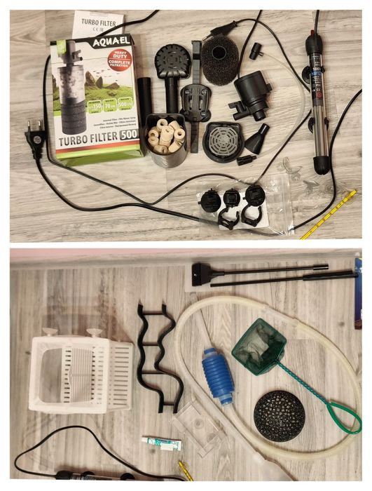 Akwarium 105 litrów plus wszystkie akcesoria ,filtr,grzałka, korzenie