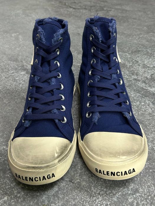 Кеди Balenciaga Paris shoes blue кросівки кроссовки сині 44 43 42 41
