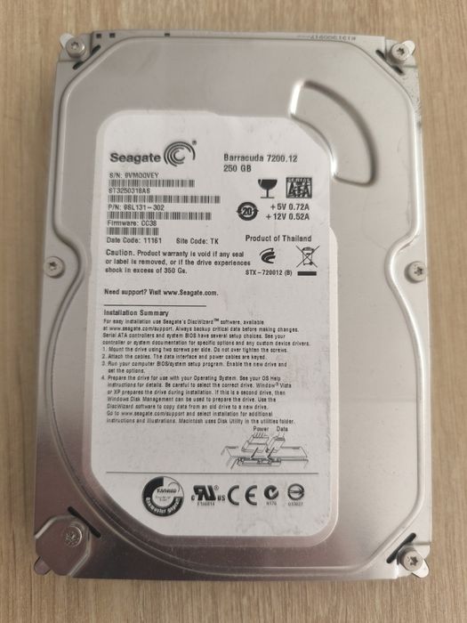 Disco seagate 250gb sata