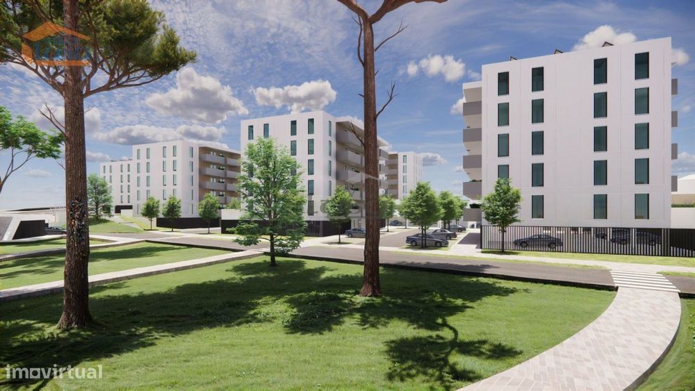 Apartamento T1 Novo varanda e lugar de garagem Vilar de Paraiso, Vi...
