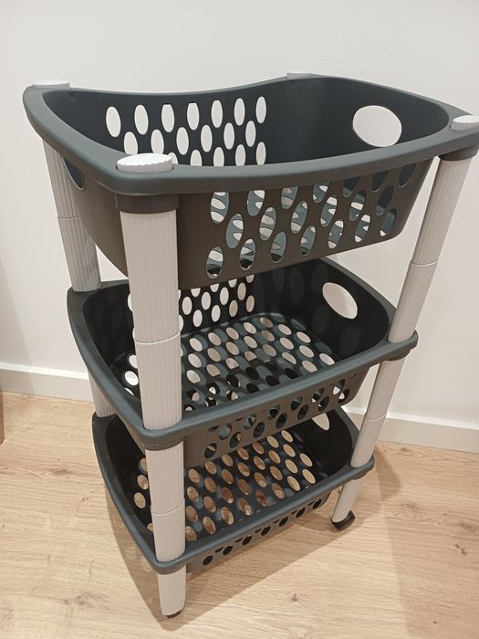 Carrinho de cozinha cinzento (plástico)