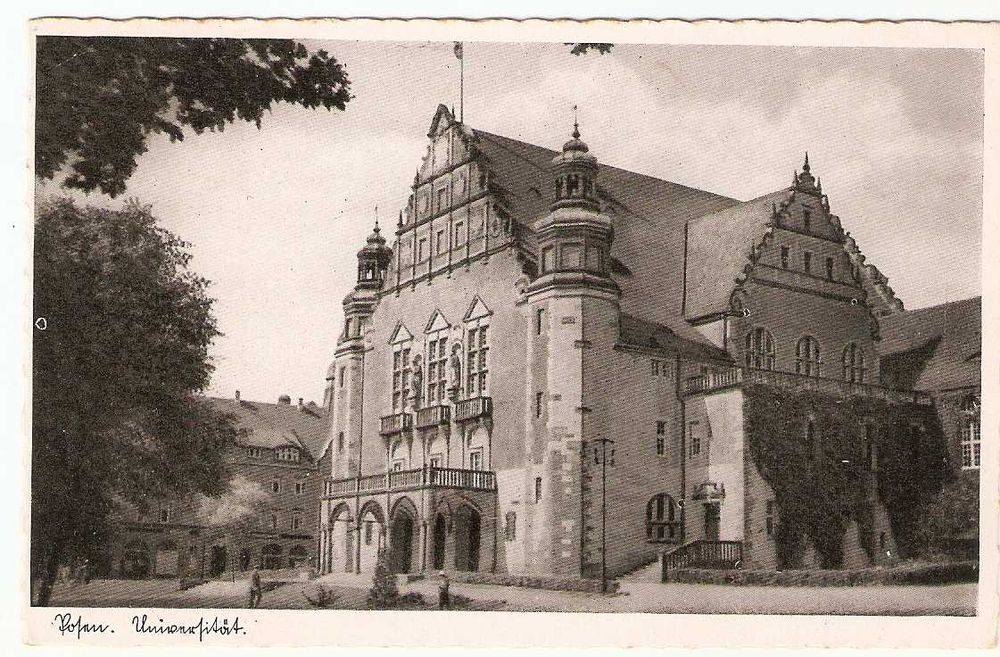 Stara pocztówka Poznań. Posen Universitat.