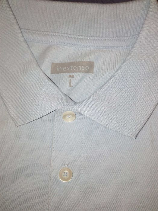 polo azul claro L