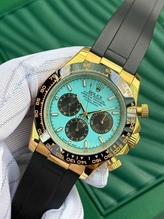 Швейцарские мужские часы Rolex Daytona Yellow Gold Daytona Tiffany