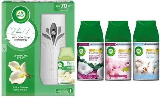 Air Wick Freshmatic odświeżacz urządzenie + 5 wkładów 250 ml