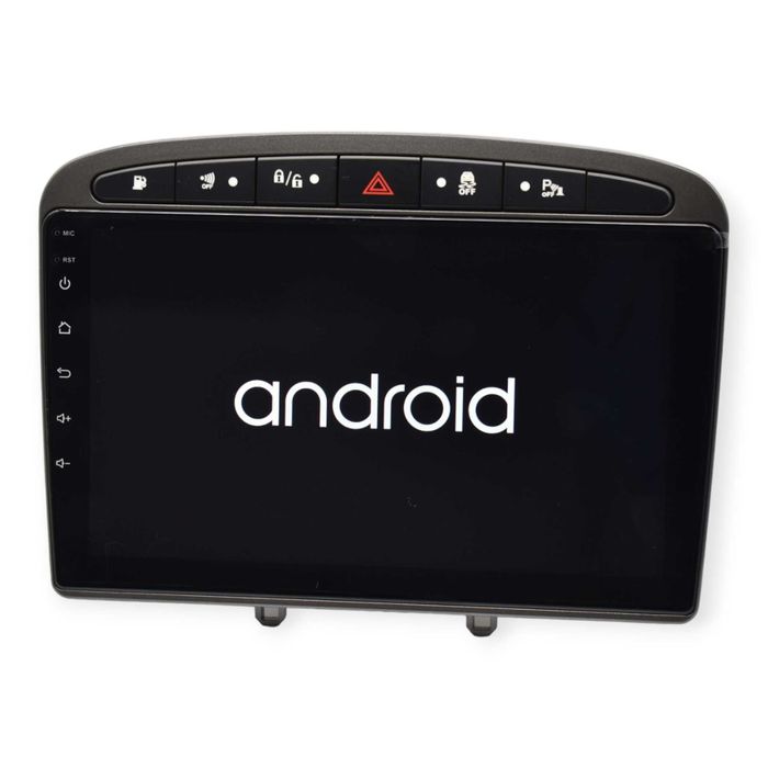 Rádio 2 DIN Android Peugeot 308 e Peugeot 408 Cinza – GPS WIFI Carplay