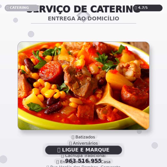 catering comida africana/portuguesa