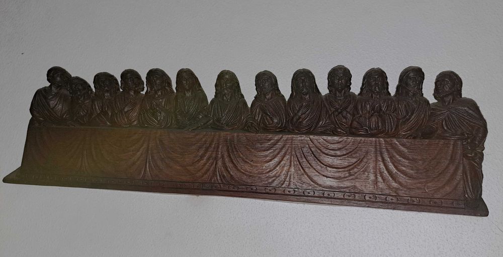 Última Ceia em madeira