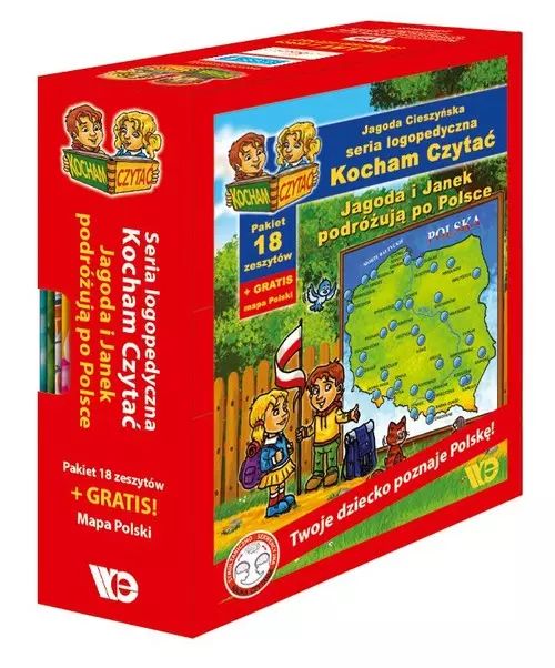 Pakiet Kocham czytać. Jagoda i Janek podróżują po Polsce. 18 zeszytów (31-48). Wydawnictwo Edukacyjne. Nowy Produkt