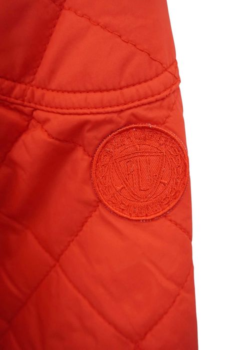 Y82 wiosenna kurtka damska Ralph Lauren pomarańcz pikowana pasek S 36