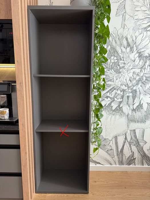 Regał Szafa BESTÅ IKEA, Obudowa ciemnoszary, 60x40x192 Półka