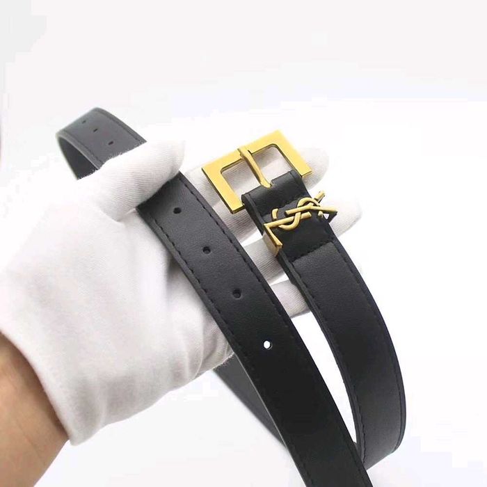 Pasek paski Paris 3cm zloty YSL 105 logowany