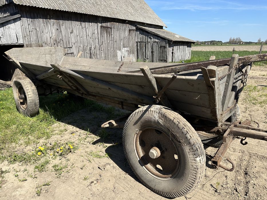 Wóz konny z zaczepem do traktora