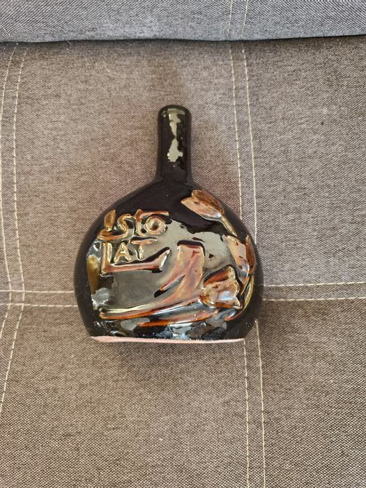 Ceramiczny wazon karafka STO LAT (PRL, vintage)