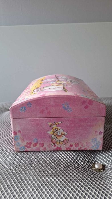 Diddl Mouse – pudełko Vintage na biżuterię z lusterkiem i szufladkami