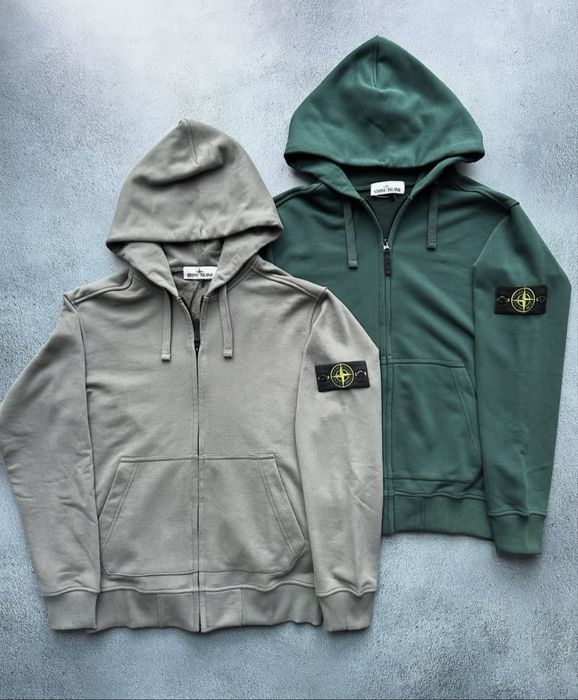 Кофта Stone Island | Зипка Стон Айленд | На молнии Мужская Темная