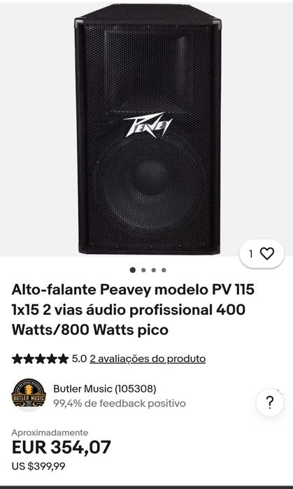 COLUNAS Peavey  professional