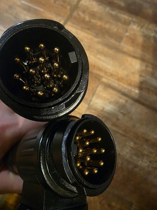 Kabel Spiralny 13-Pin (1,5 m) – Wtyk/Wtyk do Przyczepy/Lawety