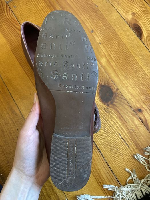 Балетки шкіряні