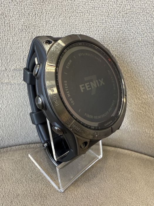 Смарт-годинник Garmin Fenix 7X 51mm Solar Slate Gray with Black Band