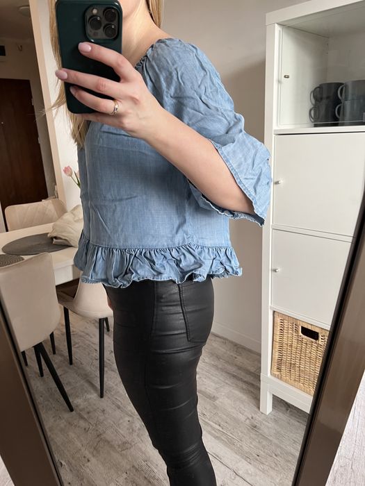 Bluzka hiszpanka dżins