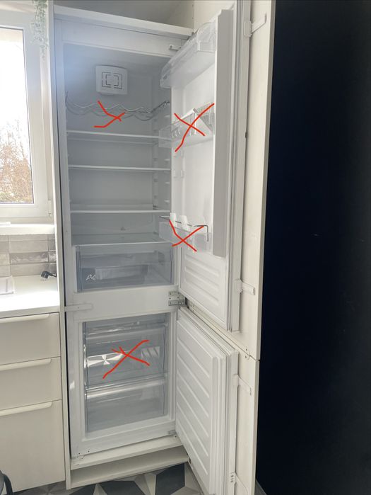 Szuflada półka szyba lodówka ikea rakall tinad (i inne whirpool)