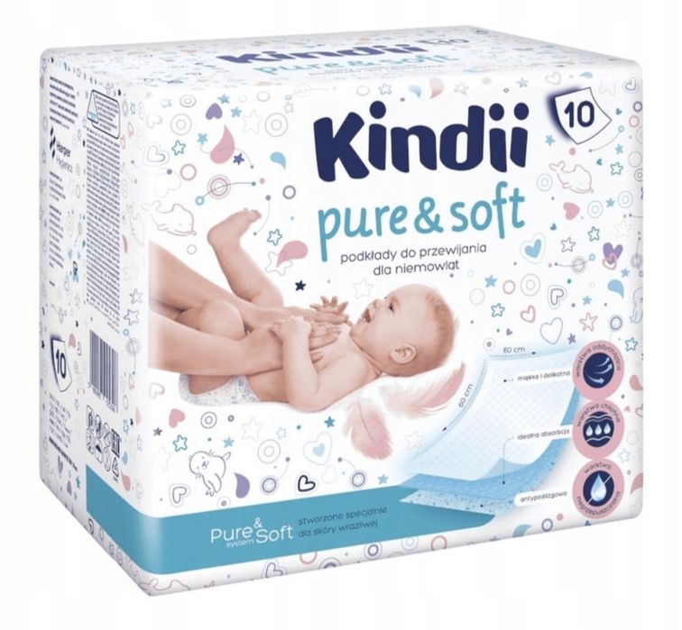 Podkłady do przewijania 60x60 Kindii