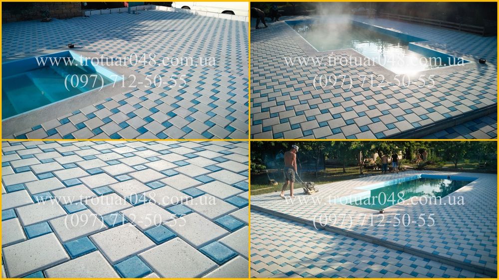 Тротуарная плитка вибропрессованная.