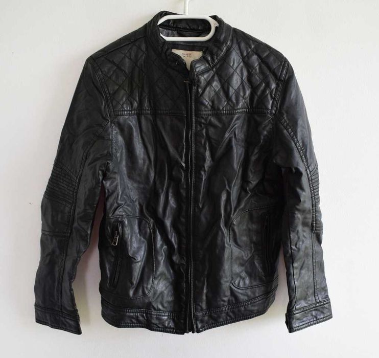 Zara  boys kurtka eko skóra bomber 152 .11 - 12 czarna