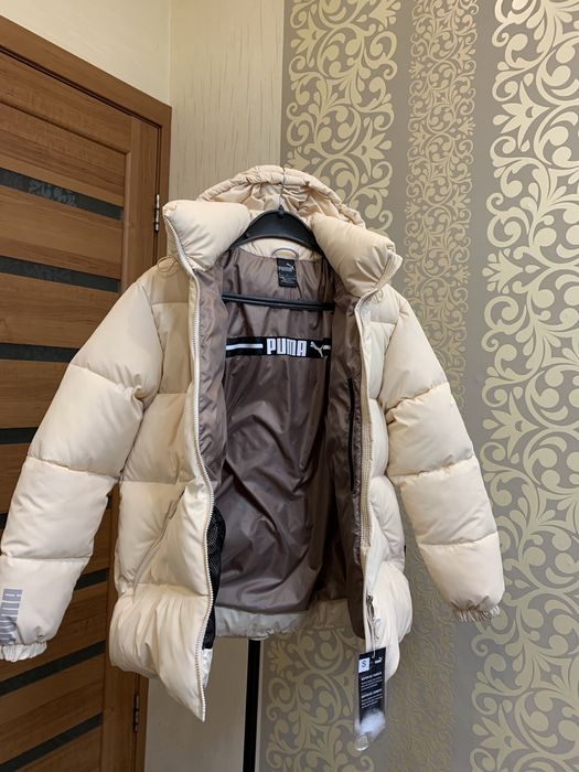 Лаковый Пуховик PUMA  Деми Теплая Зима Зима S Женский .XS-XXL