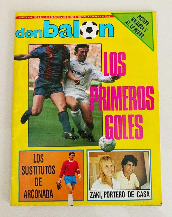 Revista Don Balon de 1987 - Paulo Futre - Atlético Madrid