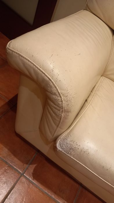 Sofá em pele muito confortável