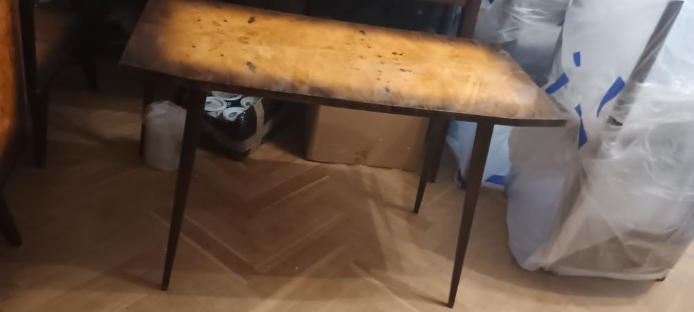 Komplet mebli wysoki połysk, kredens, stół, stolik